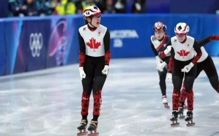 Courtney Sarault Wins Bronze in Short Track Speed Skating Event