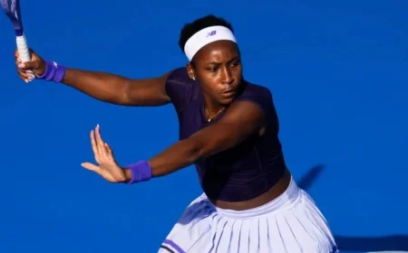 Gauff Upset by No. 57 Cocciaretto in Qatar Open Straight Sets