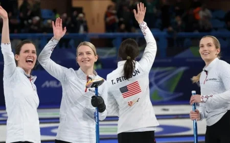 USA Women’s Curling Splits Day 1 Matches with 1-1 Record