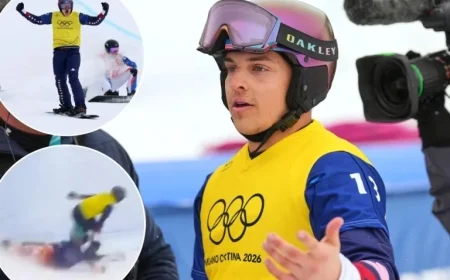Nathan Pare Disqualified After Collision Despite First-Place Olympic Finish