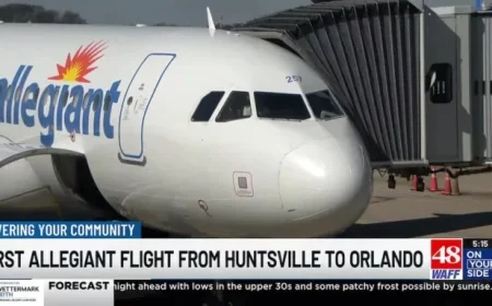Allegiant Air Launches New Direct Service from Huntsville to Orlando