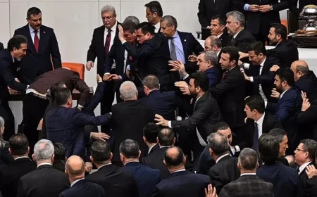 Turkey Parliament Erupts in Brawl Over Justice Minister Appointment