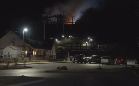 Crews Battle Commercial Fire at Skyland Ranch in Sevierville