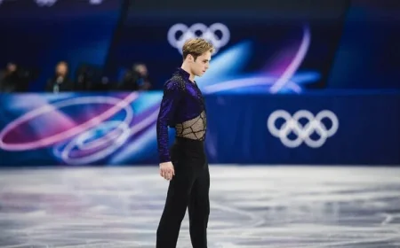 Aleksandr Selevko Overcomes Fall to Qualify for Olympic Free Skate