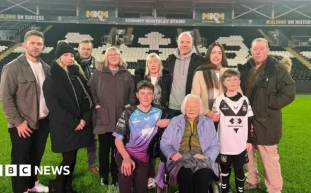 Johnny Whiteley Family Honored with MKM Stadium Stand Tribute