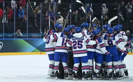 U.S. Women’s Hockey Team Enters Knockout Round Undefeated Against Italy