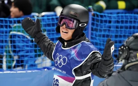 Teen Snowboarder Lee Chae-un Thrills with Olympic Halfpipe Performance