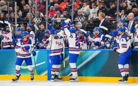 U.S. Women Battle Italy in Olympic Winter Games Quarterfinals