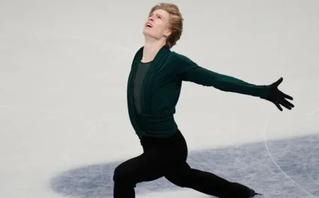 Stephen Gogolev Shines in Artistic Skating, Claims Fifth in Milan-Cortina
