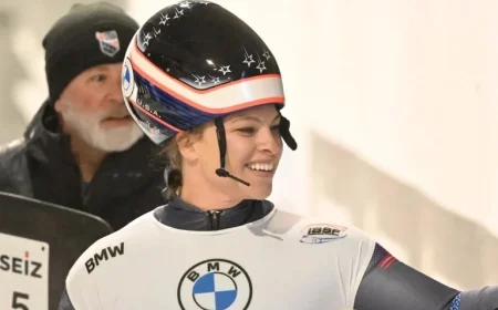 Springfield College Alum Kelly Curtis Leads Team USA in Skeleton at Olympics