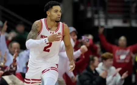 Wisconsin Sinks 15 Threes, Secures Third Top-10 Win Against Michigan State