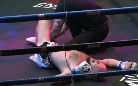 Fighter’s Leg Twists 180 Degrees in Dramatic Slam at Missed Fists Event