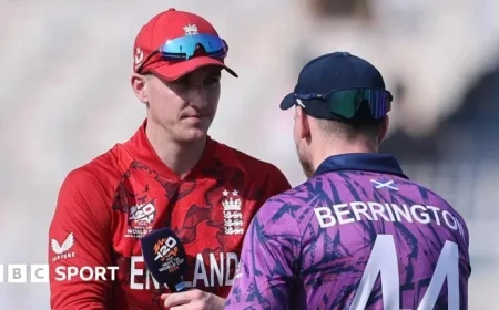 ICC T20 World Cup 2026: England vs Scotland Live Score & Highlights