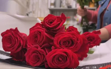 Florists Gear Up for Valentine’s Day with 5,000 Roses Sold