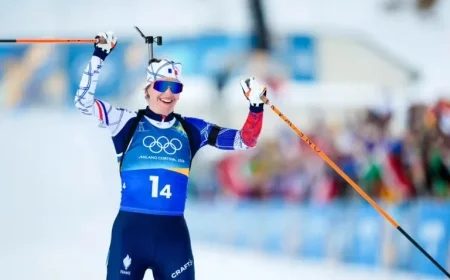 Julia Simon Overcomes Early Error to Win 15 km Gold in Milan/Cortina