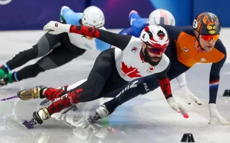 Canadians Advance to 1500m Short Track Semifinals