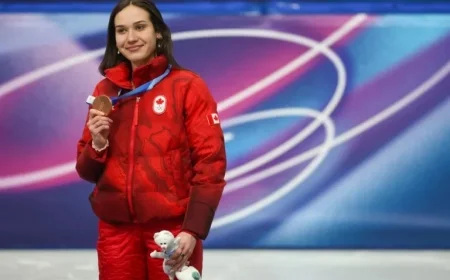 Courtney Sarault Earns Medal of the Heart in Speed Skating