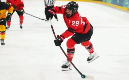 Marie-Philip Poulin Leads Canada to Olympic Semifinals