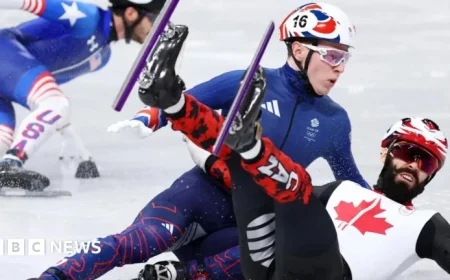 Olympic Speed Skater Crashes: Alcester Pupils Witness Dramatic Event