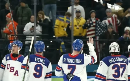 Senators’ Captain Brady Tkachuk Celebrates First Olympic Game, Victory, and Goal