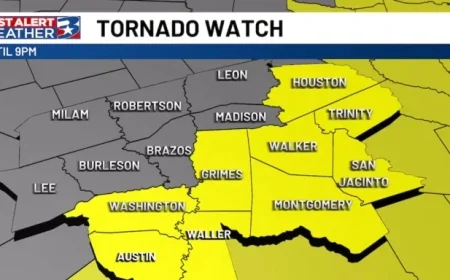Tornado Watch Issued for Brazos Valley Areas