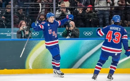 Team USA Overcomes Denmark Challenge in 2026 Winter Olympics Hockey