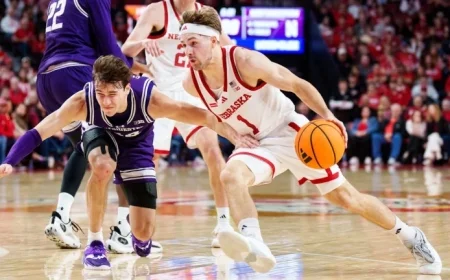 No. 7 Nebraska Dominates Northwestern, Secures Home-and-Home Rematch Victory