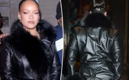 Rihanna’s Wardrobe Malfunction Reveals Backside at A$AP Rocky Fashion Show