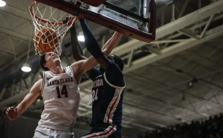 MBB Plays in Santa Clara This Saturday