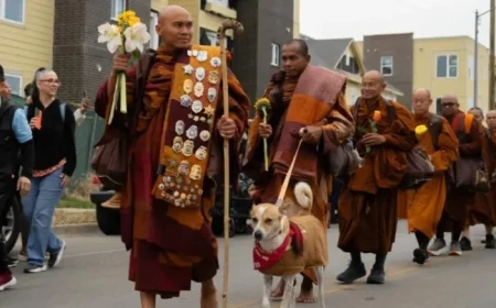 Buddhist Monks Arrive in Fort Worth for Peaceful Homecoming Celebration