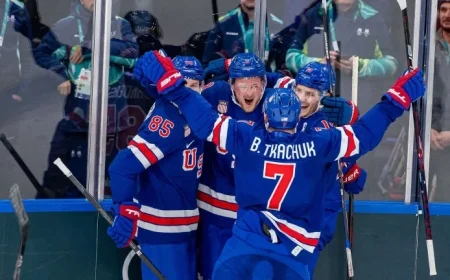 U.S. Men’s Hockey Defeats Denmark, Stays Unbeaten