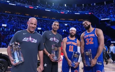 Jalen Brunson Leads Knicks to Victory in Shooting Stars Challenge