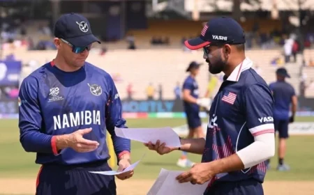 USA Choose to Bat; Netravalkar Replaces Kenjige