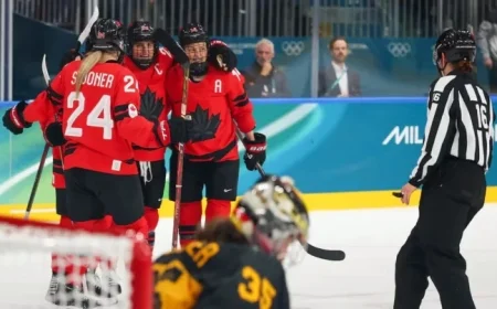 Canada Reaches Semi-Finals; Poulin Equals Wickenheiser Milestone at 2026 Olympics
