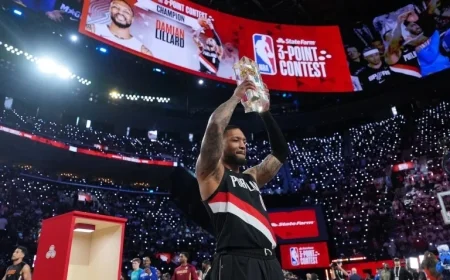 Damian Lillard Clinches Stunning 3-Point Contest Victory at All-Star Weekend