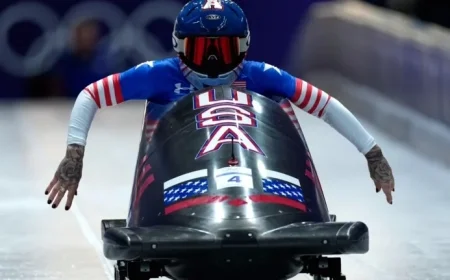 Nolte Leads as Meyers Taylor, Humphries Pursue in Olympic Monobob Race