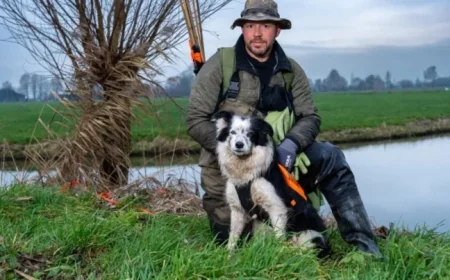 Tracker Dog Pip Aids in Detecting Invasive Muskrats