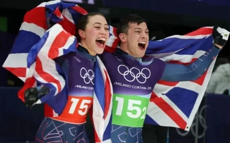 GB Duo Stoecker and Weston Secure Gold in Mixed Skeleton at Winter Olympics