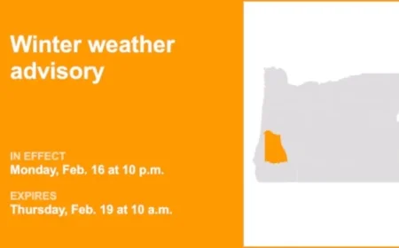 Central Douglas County Faces Winter Weather Advisory from Monday to Thursday