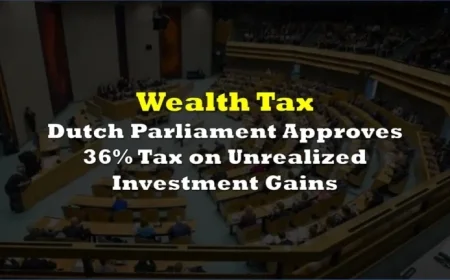 Dutch Parliament Enacts 36% Tax on Unrealized Investment Gains