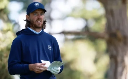 Tommy Fleetwood Sports Pebble Beach Gear This Week