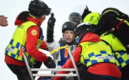 Finnish Skier Elias Lajusen in Good Health After Dangerous Olympic Fall