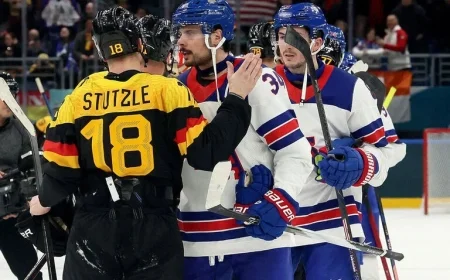 U.S. Secures Playoff Spot with Decisive Victory Over Germany in Olympic Hockey