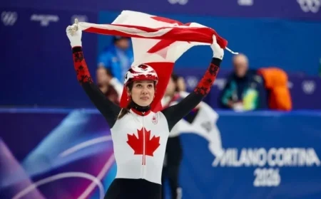 Courtney Sarault Advances to 1000m Short Track Speed Skating Final