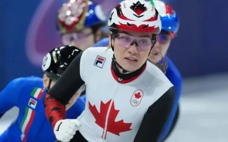 Courtney Sarault Claims Olympic Silver in 1,000m Short Track for Canada