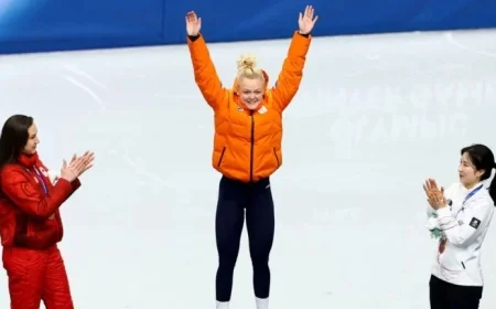 Velzeboer Claims Fourth Shorttrack Gold for Netherlands: ‘Unbelievable Achievement’