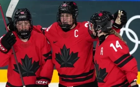 Poulin Matches Wickenheiser’s Record in Canada’s Quarter-Final Win Over Germany