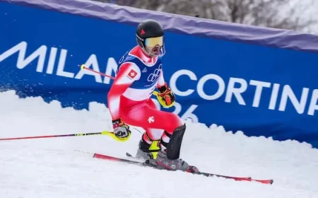 Swiss Skier Loic Meillard Triumphs in Slalom, Concluding Men’s Olympic Alpine Events