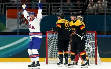 USA Men’s Hockey Secures Best Olympic Victory Against Germany