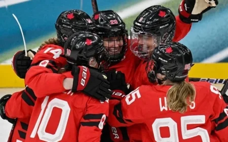 Poulin Scores First as Canada Faces Switzerland in 2026 Olympics Semifinal